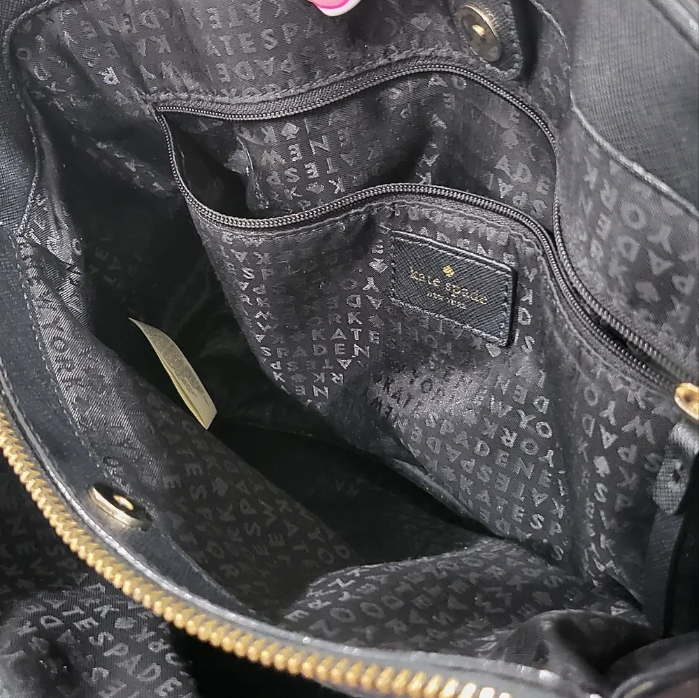 Kate Spade Black Saffiano Leather Satchel